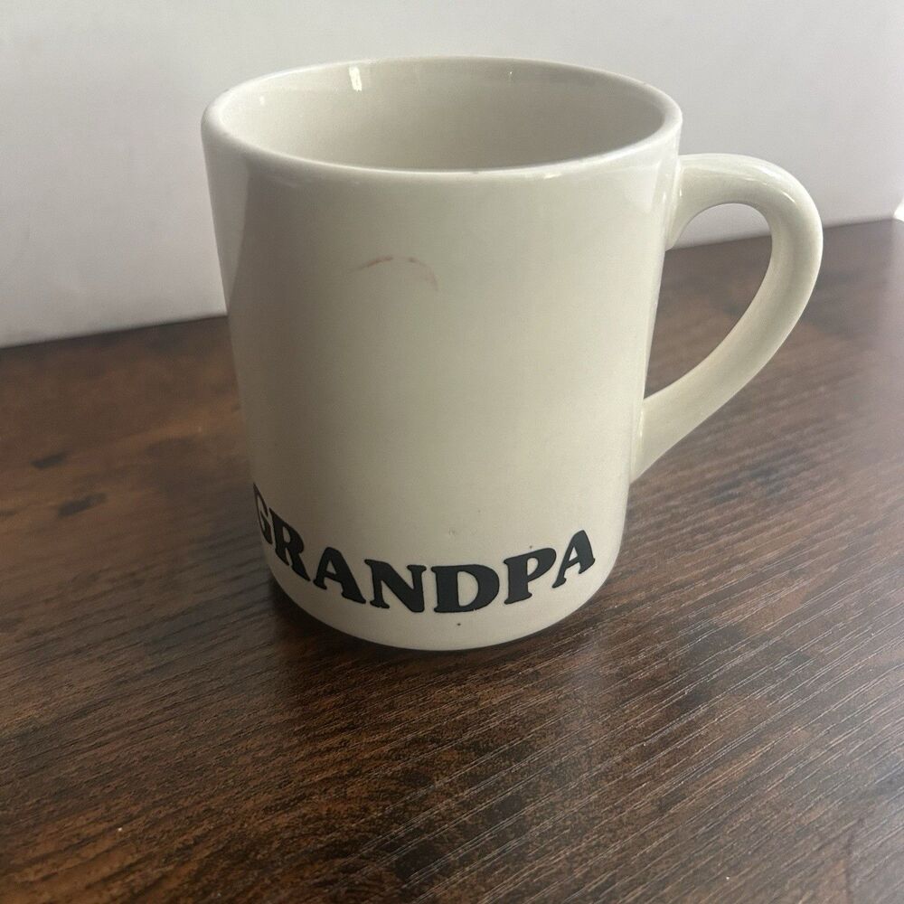Vintage Mount Clemens Pottery GRANDPA Coffee Mug Cup